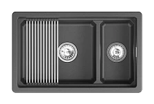 Кухонная мойка GRANULA кварц (7304iU, ЧЁРНЫЙ)