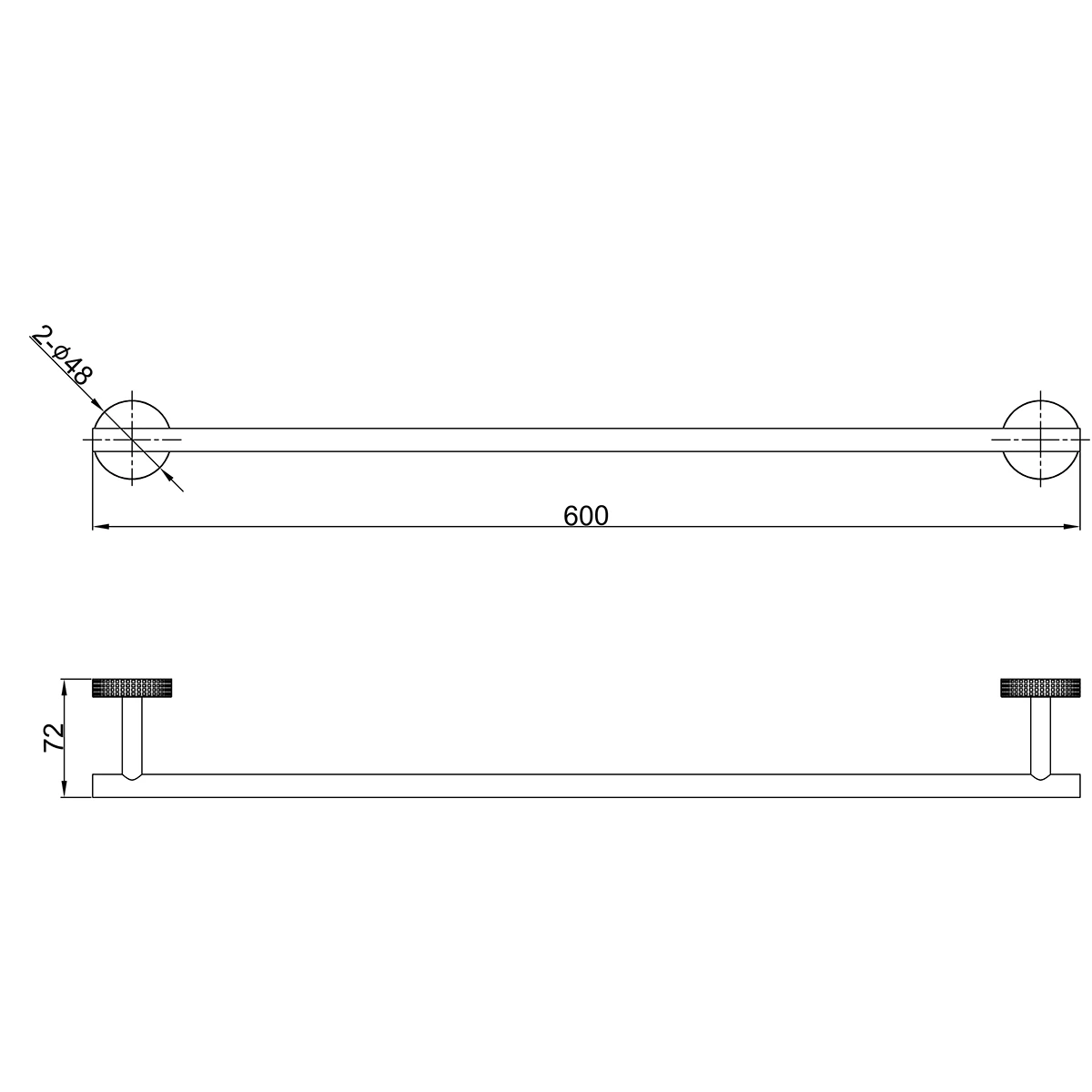 Полотенцедержатель Lemark BELUGA настенный, сталь, хром (LMA-8013S-C) - фото 2