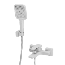 Смеситель для ванны с коротким изливом RUSH Тира (Thira) (TR3635-44White)