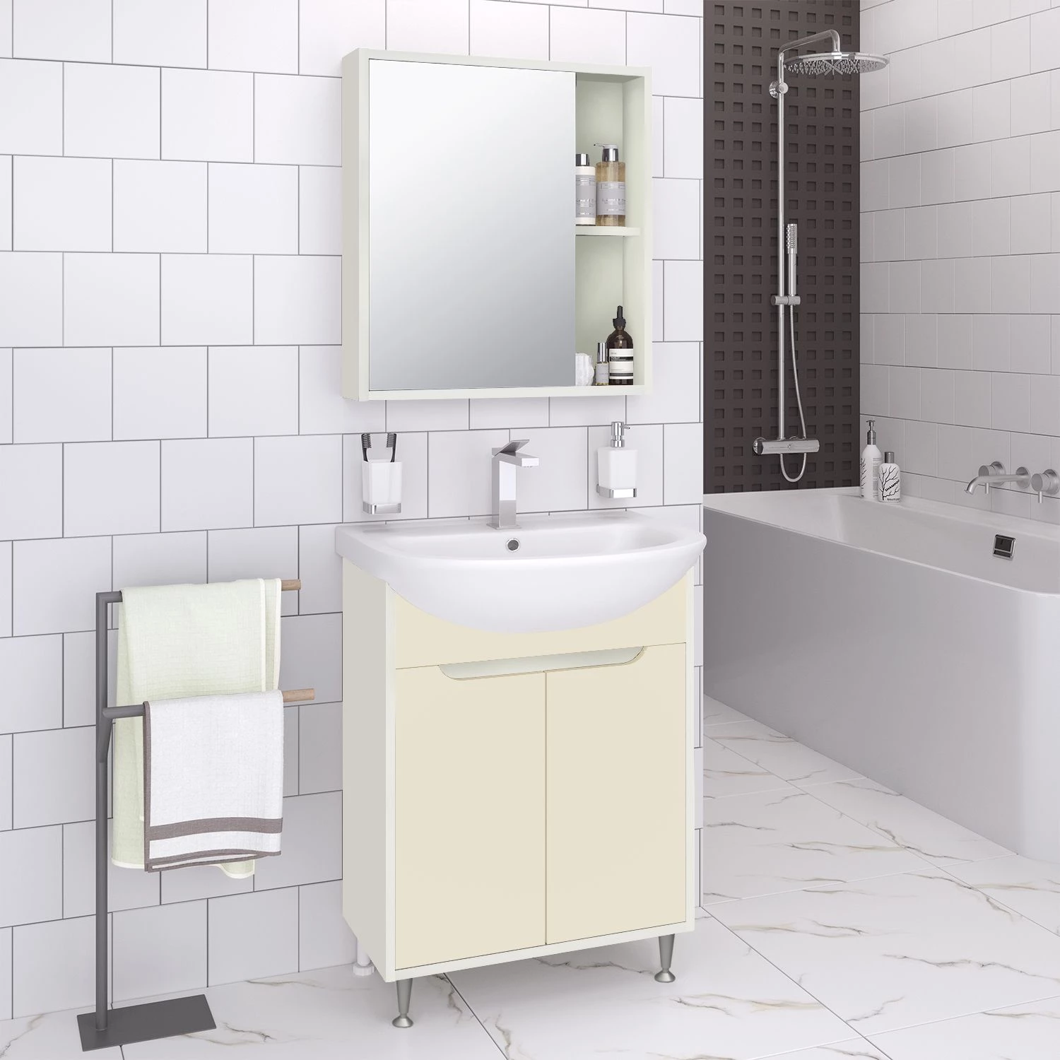 Зеркальный шкаф Runo Эко 52 БЕЛЫЙ (00-00004681) - фото 2