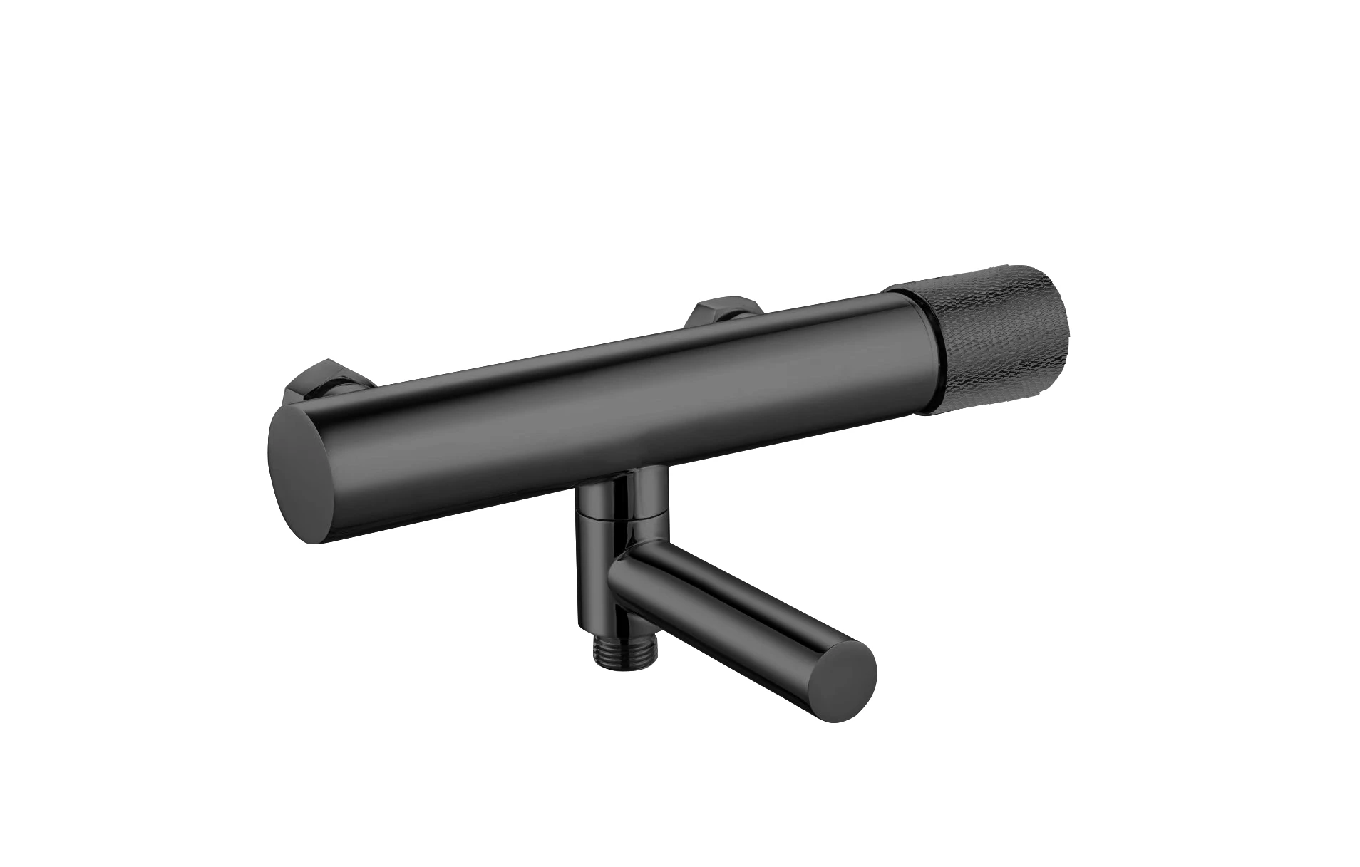 Смеситель для ванны с душем OLIVE'S MANSA черный (36201MNB) - фото 1