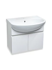 Тумба Runo Лада 50 подвесная белая под умывальник 00000000152 (Уют 50) (00-00001366)