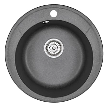 Кухонная мойка GRANULA Standart (4802, ЧЁРНЫЙ)