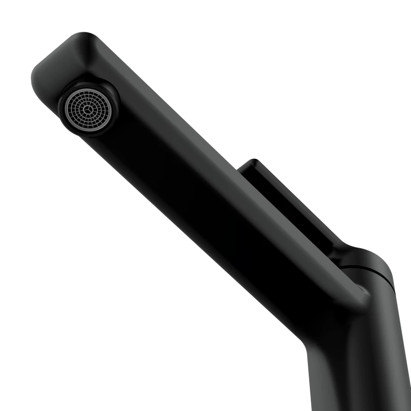 Смеситель для раковины CERSANIT VIBE высокий однорычажный черный (68928) - фото 5