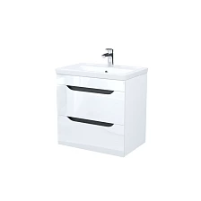 Тумба с умывальником, подвесная, 60 см, белый, Ray, IDDIS, RAY60W0i95K