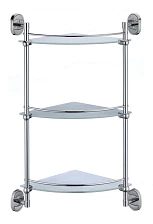 Полка угловая тройная (стеклянная) Savol 70 (S-007073-3)