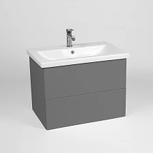 Тумба VIANT "София" 2 ящика подвесная графит 430х560х500 под раковину .S-UM-COM60/1-w (COMO 60) (VSOF60COG-T2YP)