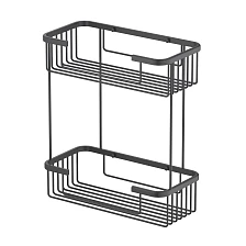 Полка двойная Timo Saona черный (13083/03)