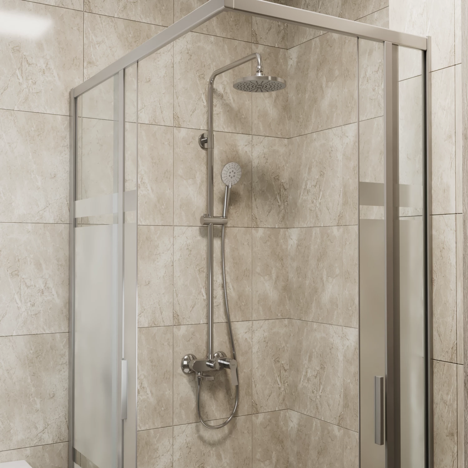 Душевая система D&K Bayern.Bamberg хром (DA1553701B18) - фото 2