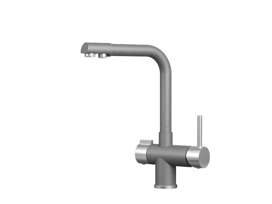 Смеситель для кухни GRANULA (5008, ГРАФИТ) - фото 1