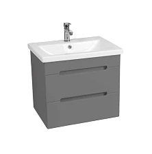 Тумба VIANT "Марсель" 2 ящика подвесная графит 425х655х500 под раковину .S-UM-COM70/1-w (COMO 70) (VMAR70COG-T2YP)