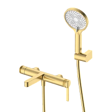 Смеситель для ванны с душем DQ Bonn короткий излив мат.золото (DA1703207)