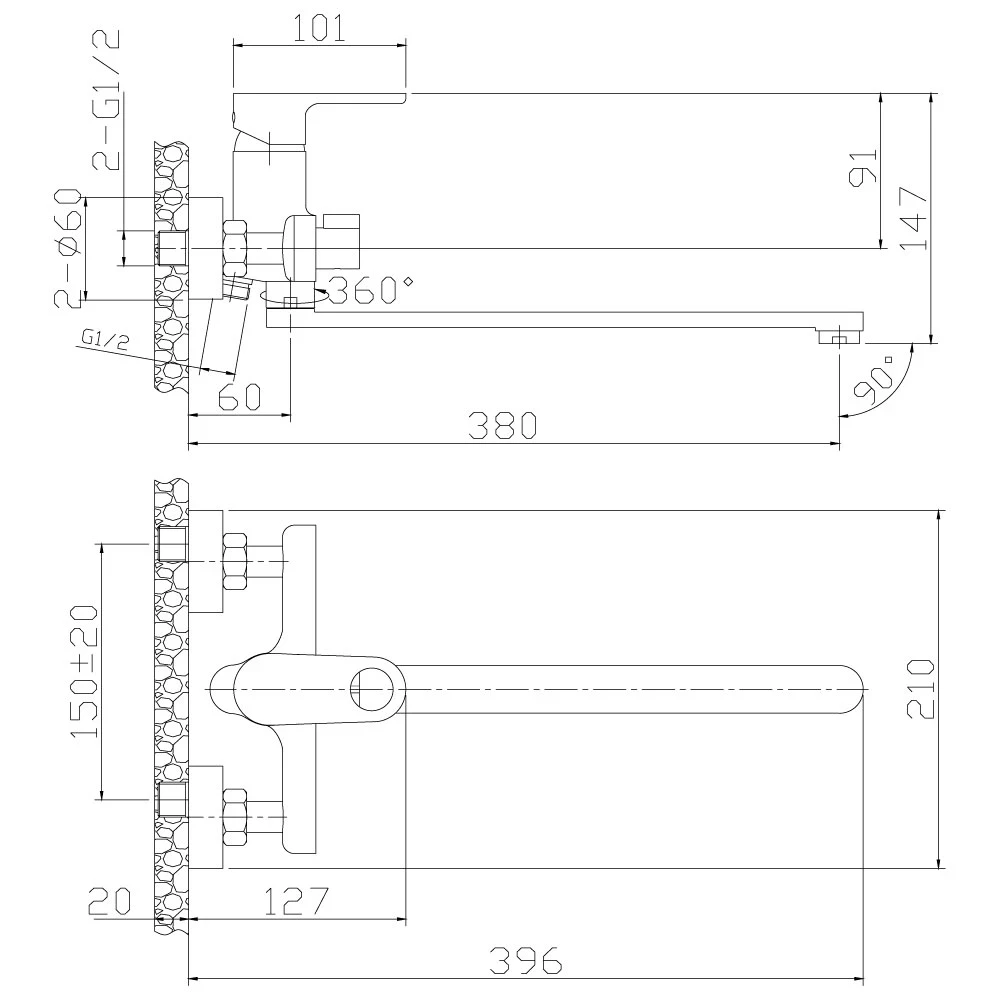 Смеситель для ванны Rossinka RS33 (RS33-32) Смеситель для ванны Rossinka RS33 (RS33-32) - фото 2