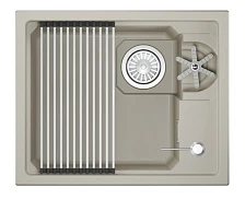 Кухонная мойка GRANULA KITCHEN SPACE RINZER кварц (5505RU, КРЕМАН)