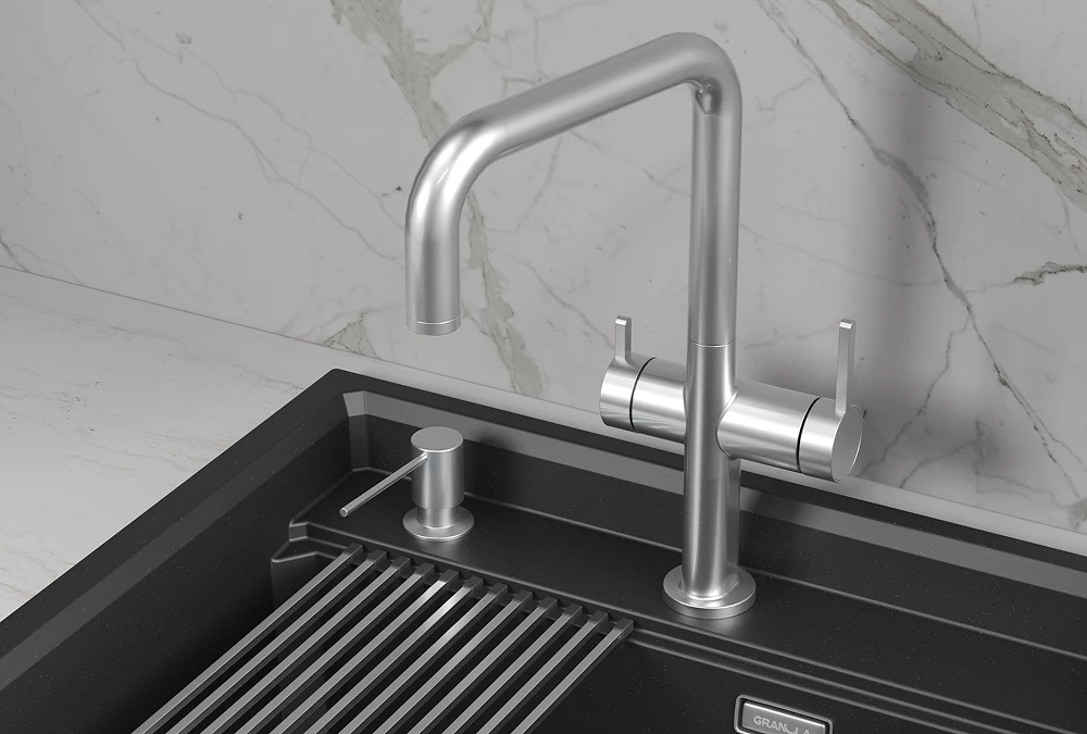 Смеситель для кухни GRANULA (8275, НЕРЖ) - фото 2