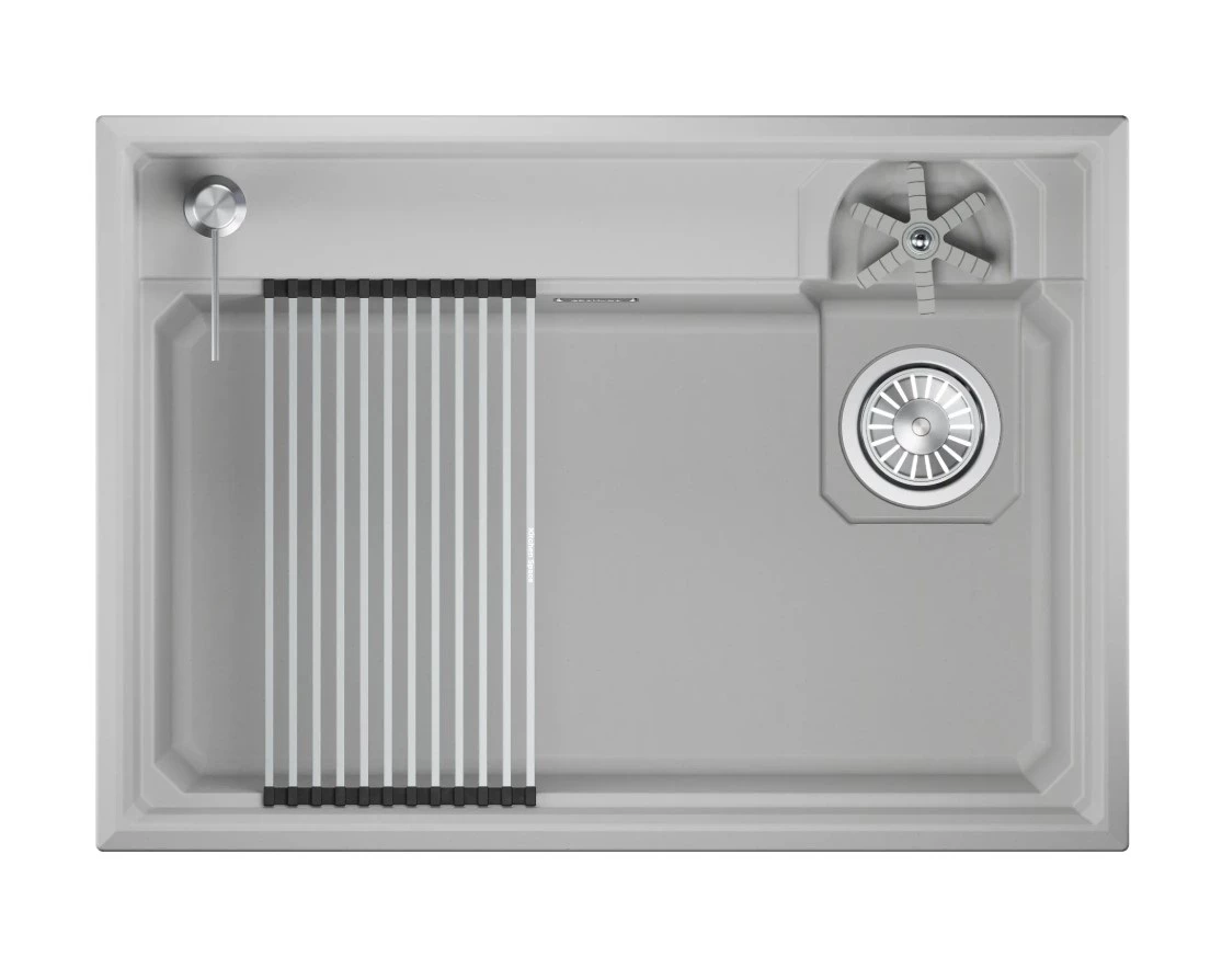 Кухонная мойка GRANULA KITCHEN SPACE RINZER кварц (7308R, АРКТИК) - фото 1