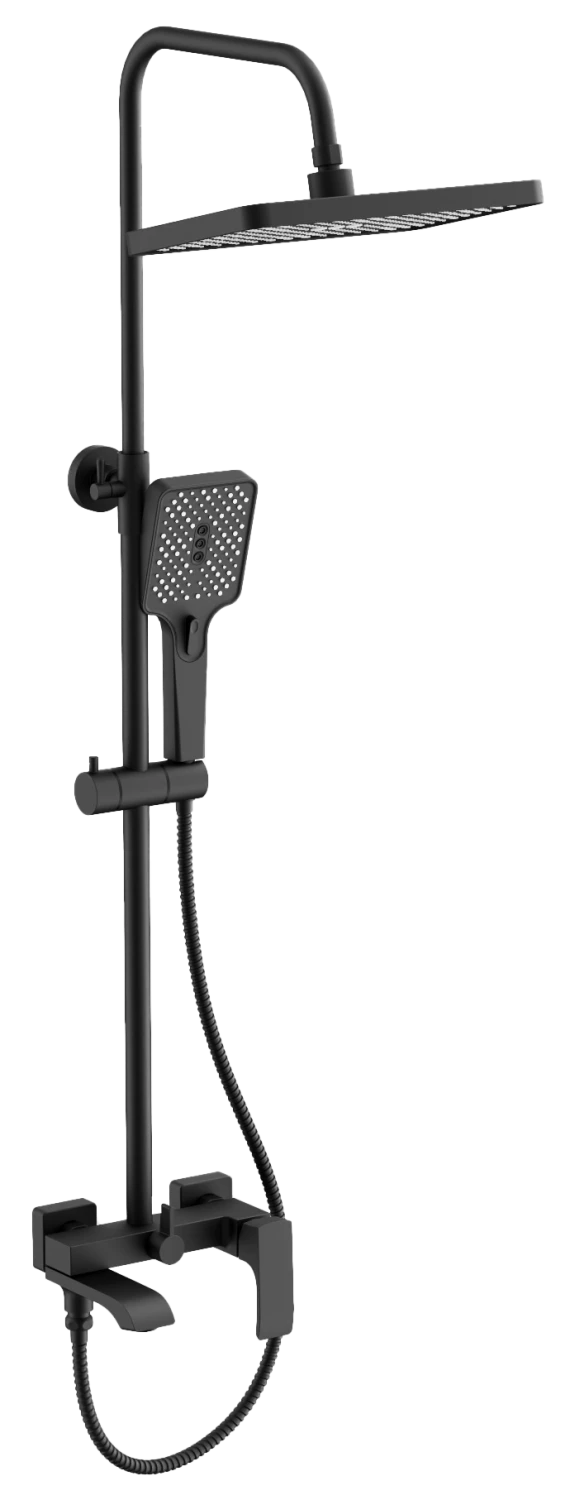 Душевая система BELZ черный (B24507-7) - фото 1