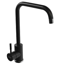 Смеситель для кухни MIXLINE ML-GS12 35к (308) черный высок. излив (550653)