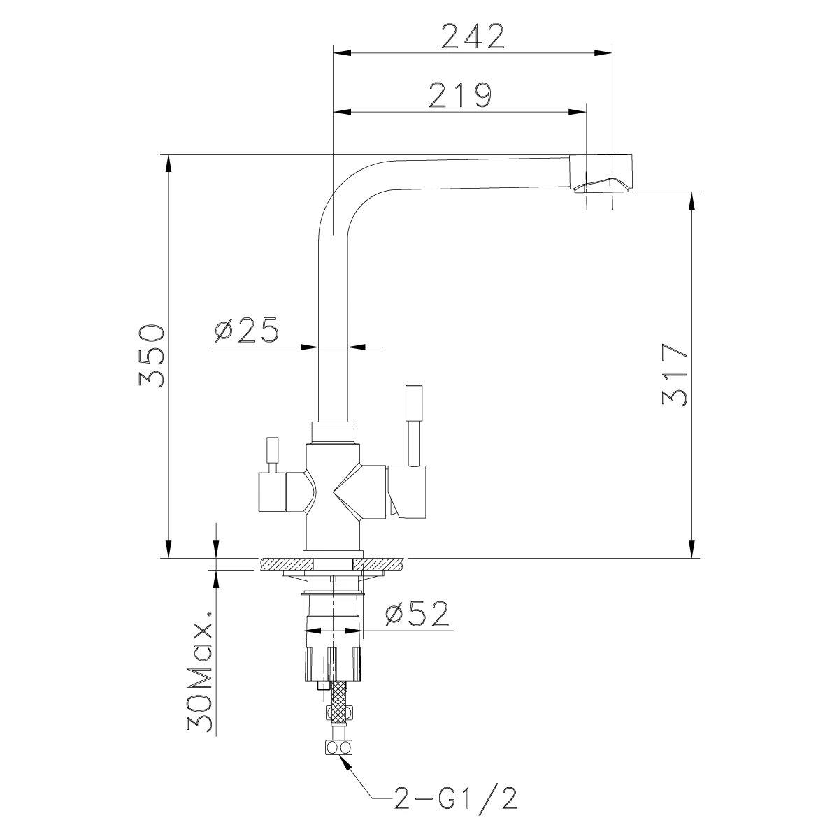 Смеситель для кухонной мойки Lemark Expert (LM5060S) Смеситель для кухонной мойки Lemark Expert (LM5060S) - фото 2