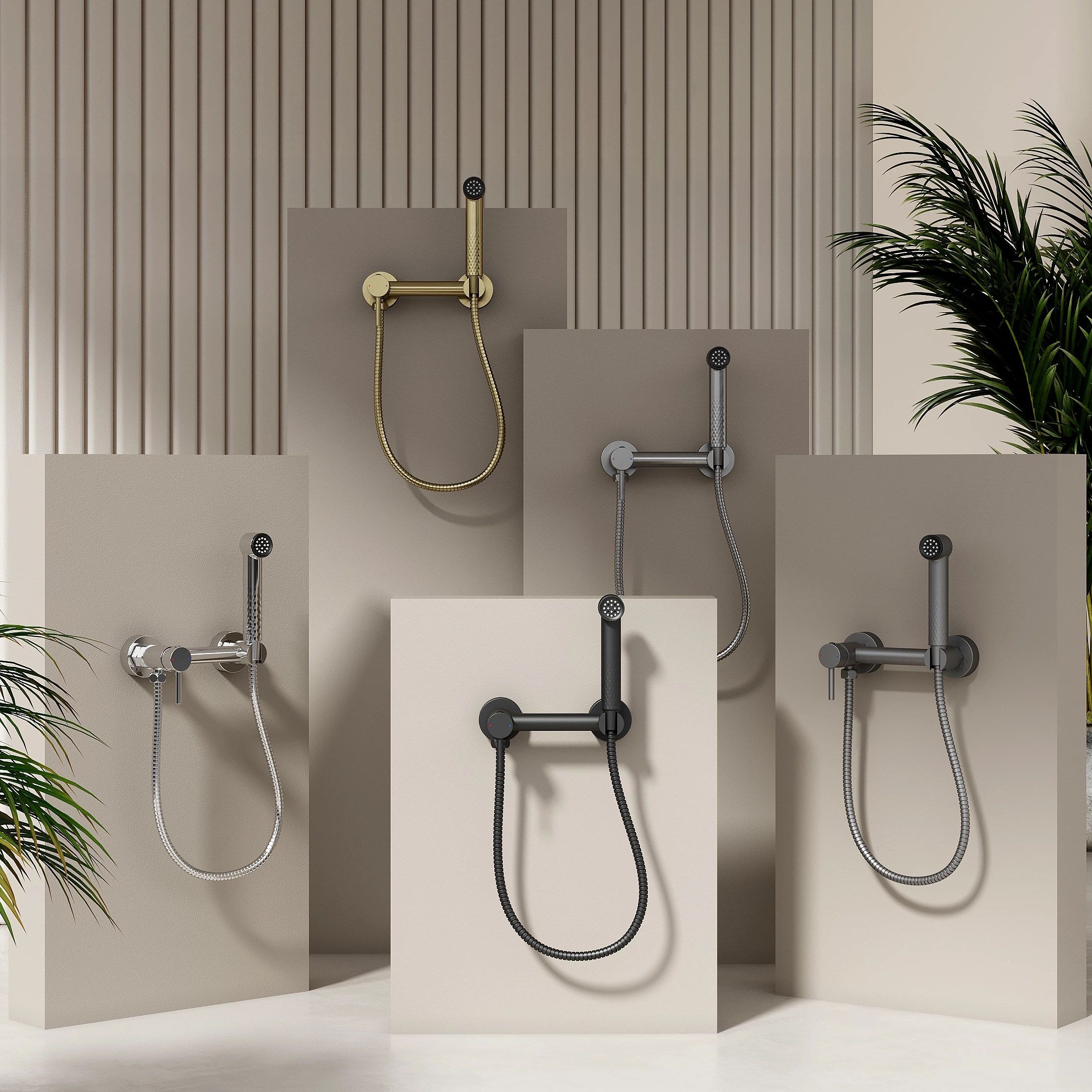 Смеситель Splenka настенный с гигиеническим душем (S99.51.03) - фото 2