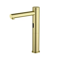 Смеситель для раковины-чаши Timo Saona сенсорный, золото матовое (2323/17F)