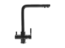 Смеситель ULGRAN Steel 016-002, цвет "черная брашированная сталь" (US-016-002)