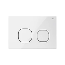 Клавиша смыва IDDIS белая Uniglass 001 (UNG01GWi77)