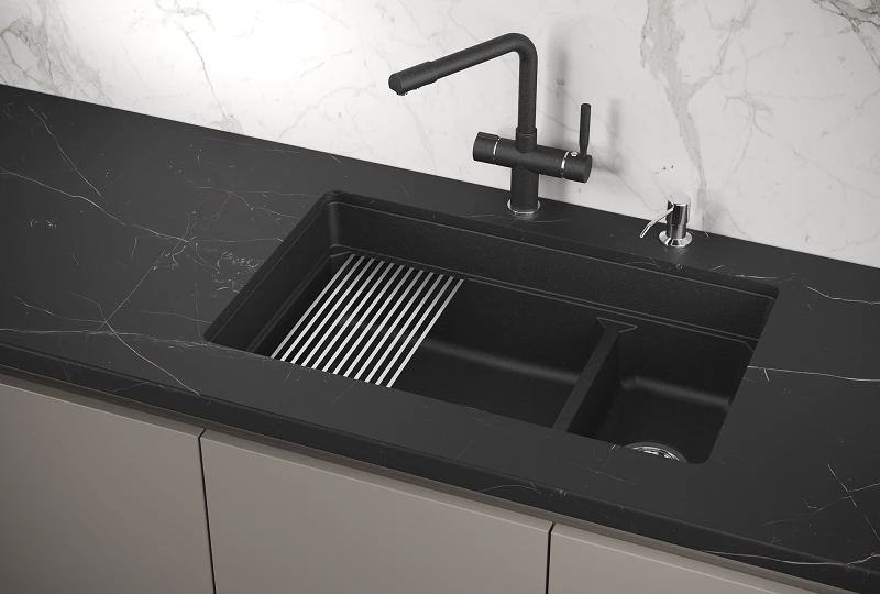 Кухонная мойка GRANULA Kitchen Space (7304U, ЧЁРНЫЙ) Кухонная мойка GRANULA Kitchen Space (7304U, ЧЁРНЫЙ) - фото 3