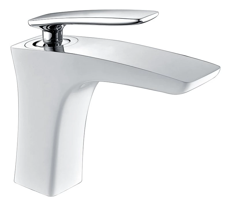 Смеситель для раковины Timo Helmi (4061/00-16F chrome/white) Смеситель для раковины Timo Helmi (4061/00-16F chrome/white) - фото 1