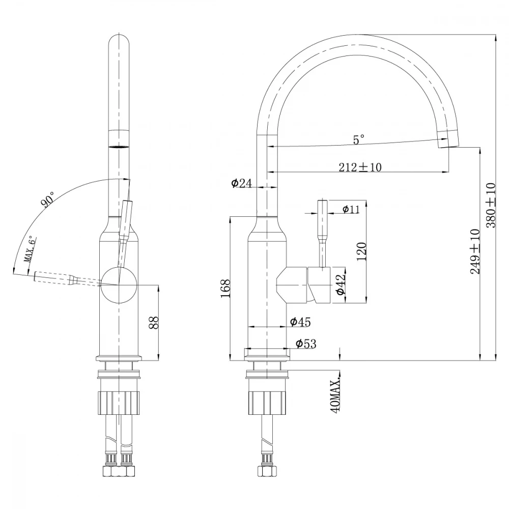 Смеситель для кухонной мойки Lemark Expert (LM5079S) - фото 2