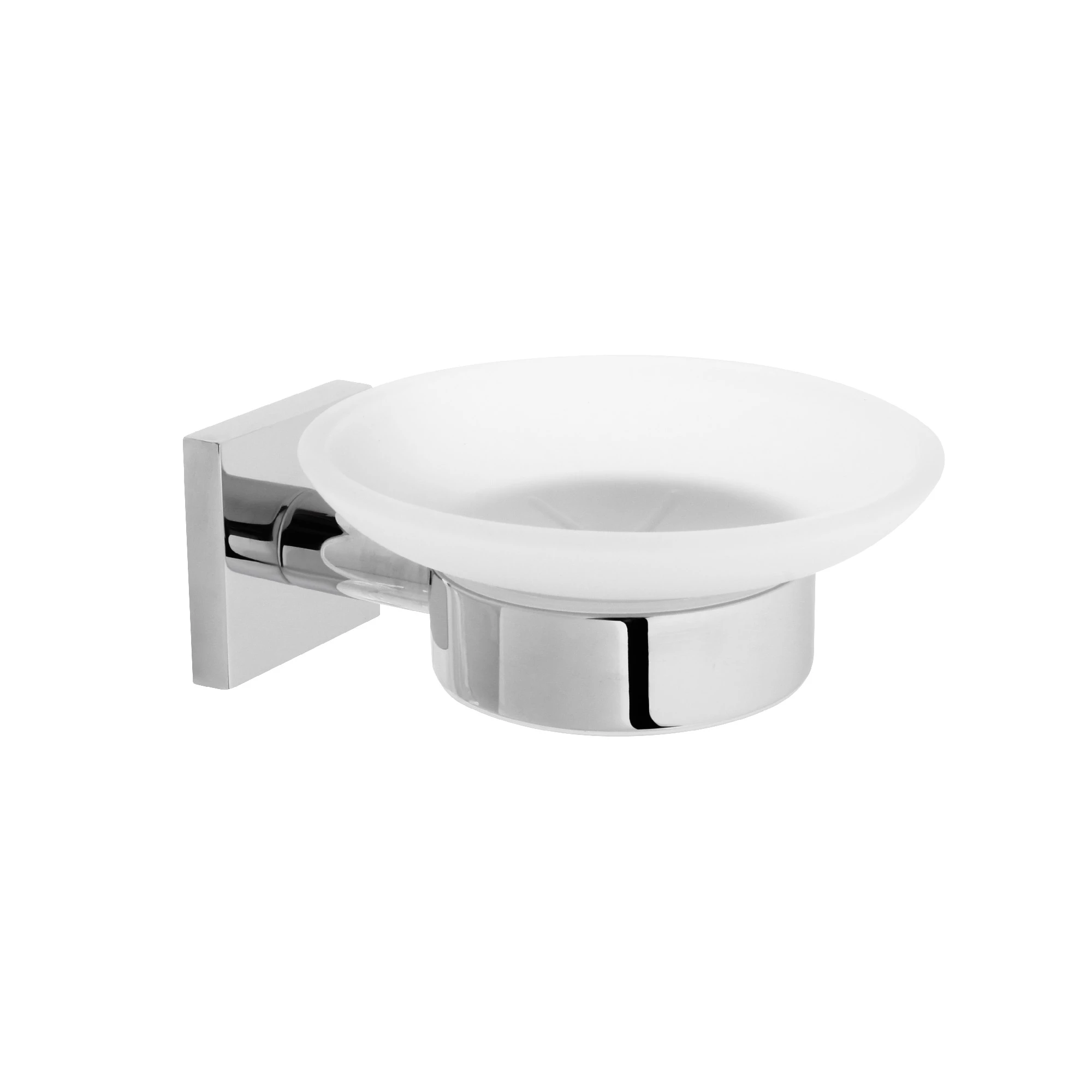 Мыльница стеклянная Fixsen Lux Chrome (FX-15008) Мыльница стеклянная Fixsen Lux Chrome (FX-15008) - фото 1