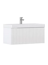 Тумба подвесная Velvex Compo 80.1Y белый под раковину 9696-80 (tp.COM.9696.80.1Y белый глянец)