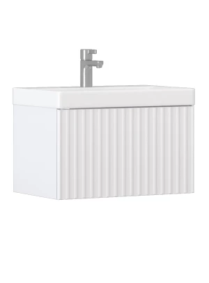 Тумба подвесная Velvex Compo 60.1Y белый под раковину 9696-60 (tp.COM.9696.60.1Y белый глянец)