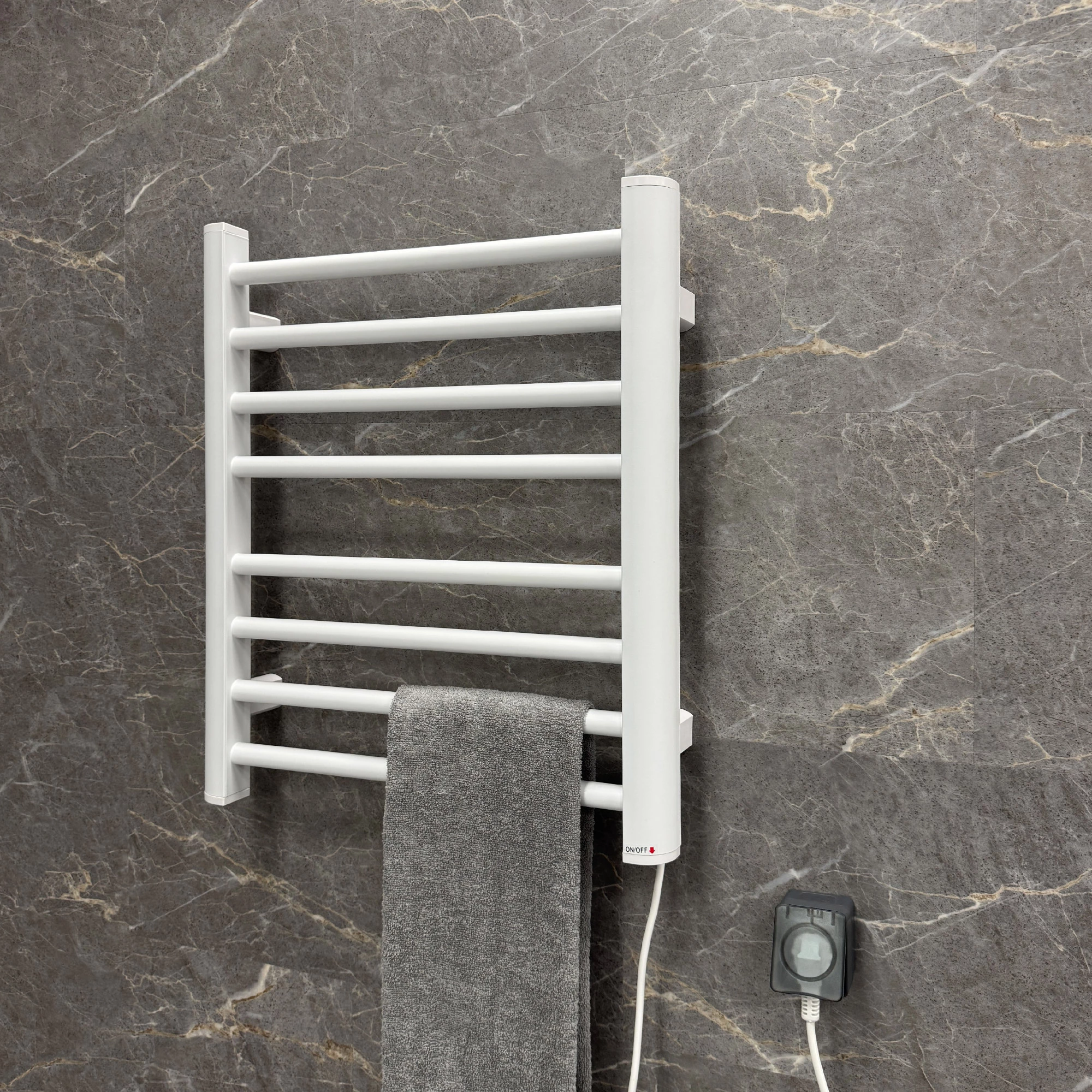 Полотенцесушитель электрический Fixsen UNIVERSAL 600х500 белый (FX-7200W) - фото 3