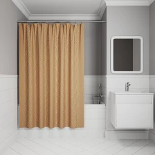 Штора для ванной IDDIS Base 200x180 см, Полиэстер, коричневый (BG04P18i11)
