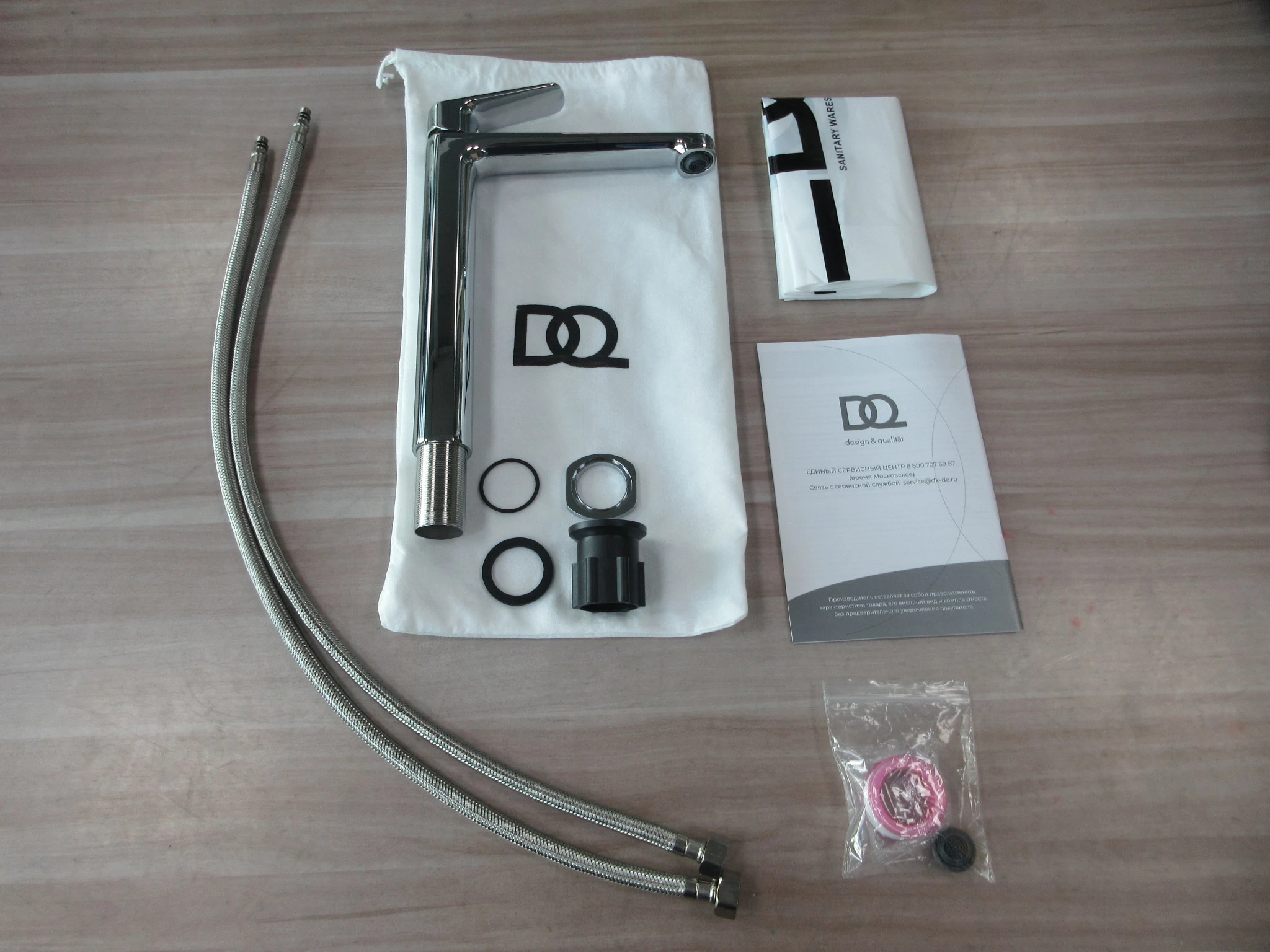 Смеситель для раковины высокий DQ Frankfurt хром (DA1732001) - фото 6