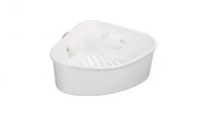 Полочка угловая одноэтажная Grampus Element, GR-3308, белая