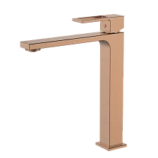 Смеситель для раковины высокий DQ Dortmund браш.роз.золото (DA1712033)