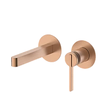 Смеситель для раковины DQ Bonn встраиваемый настенный браш.роз.золото (DA1704433)