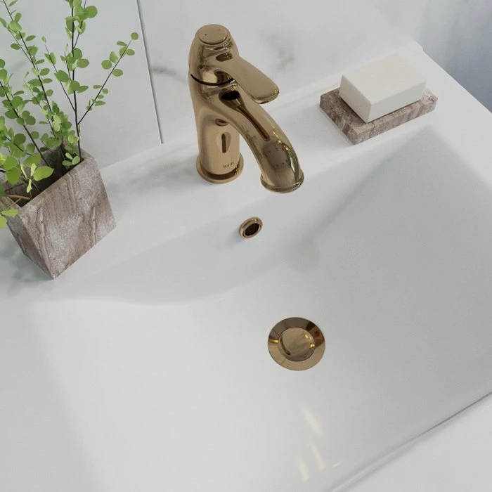 Выпуск для умывальника IDDIS Cloud золото (CLOG000i88) - фото 2