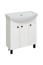 Тумба Runo Римини 75 белая под умывальник 00-00001183 (Best 75) (00-00001255)