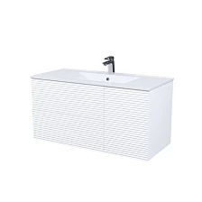 Тумба с умывальником, подвесная, 100 см, белый, Bild, IDDIS, (BIL10W0i95K)