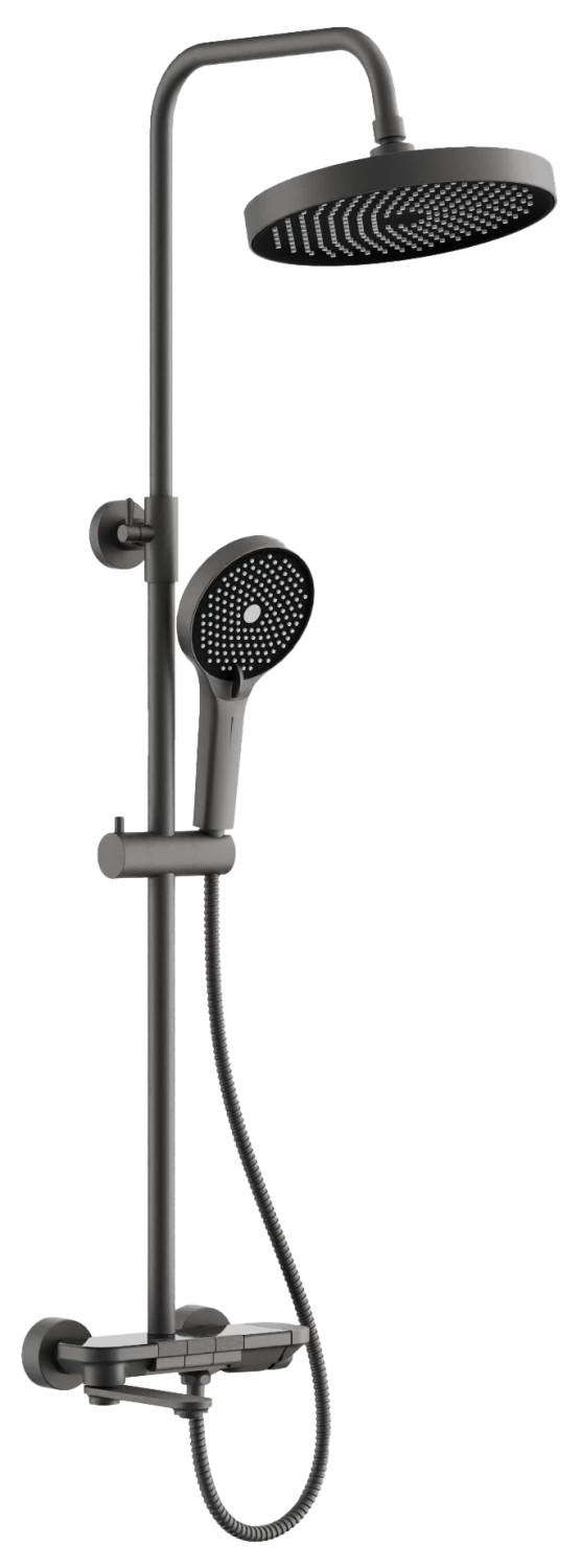 Душевая система BELZ оружейная сталь (B25713-3) - фото 1