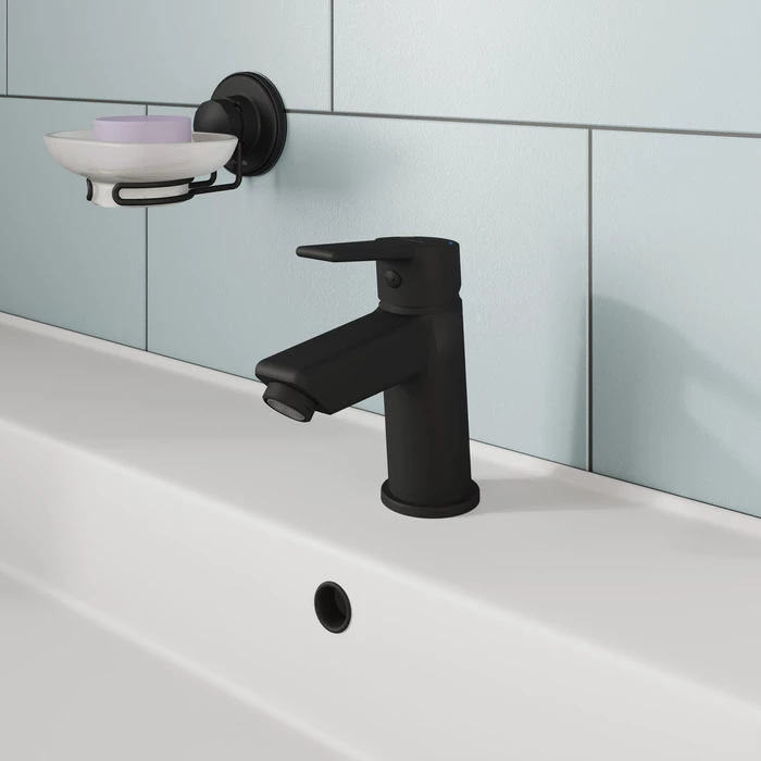 Смеситель для умывальника Milardo Stripe черный матовый (STRBL00M01) - фото 2