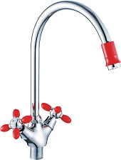 Смеситель для кухни Cron красный (CN46127-6)