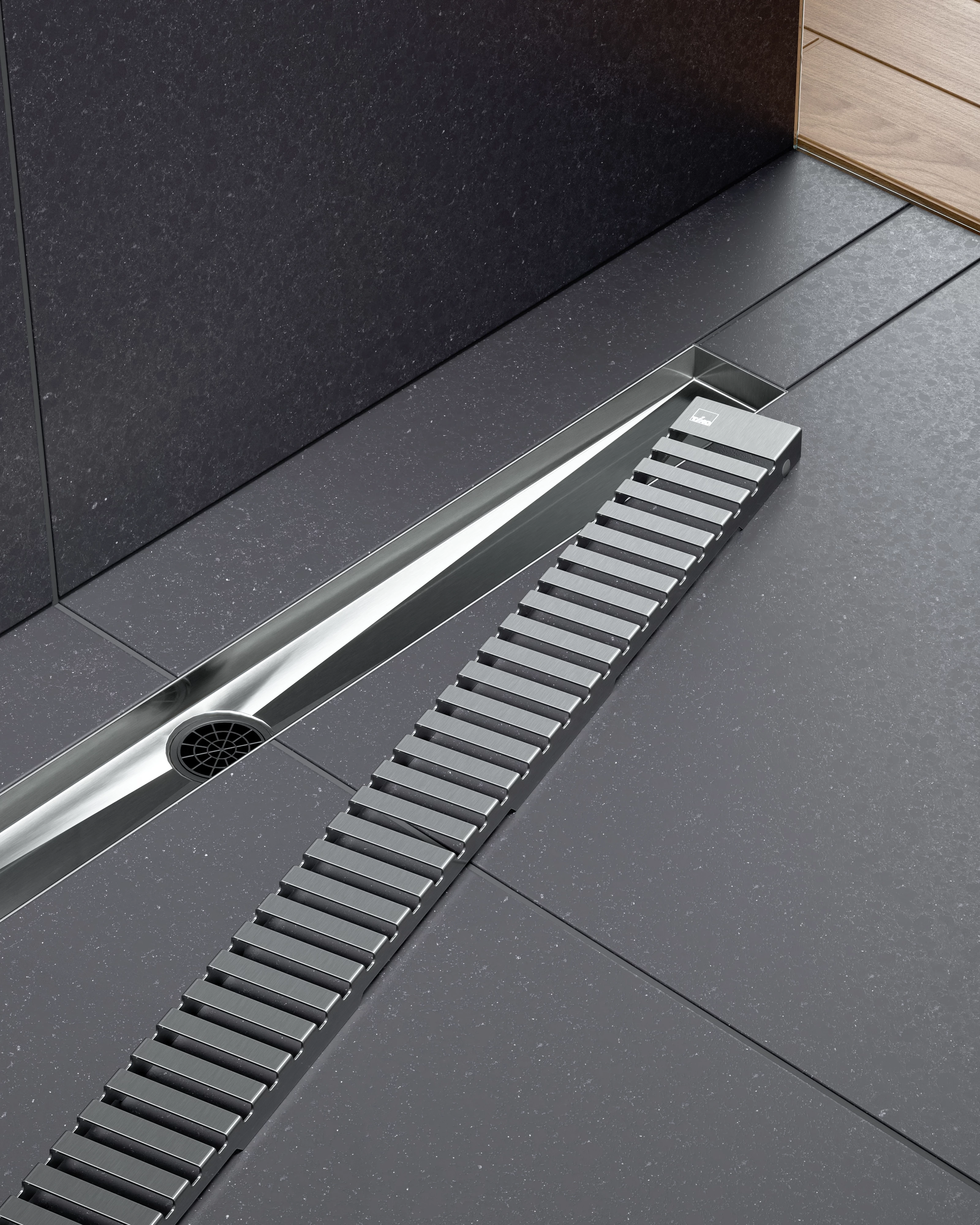 Душевой лоток TIMO Drain System 900 с вставкой "lines", Сатин (DS230109/01) - фото 3