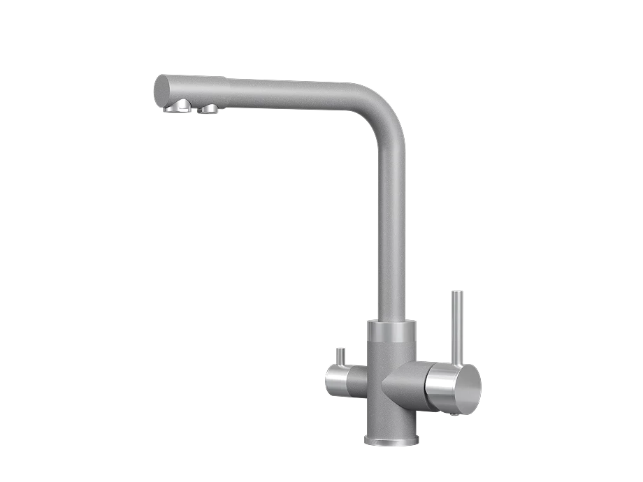 Смеситель для кухни GRANULA (5015, АЛЮМИНИУМ) - фото 1