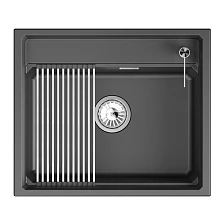 Кухонная мойка GRANULA кварц (6003i, ШВАРЦ)