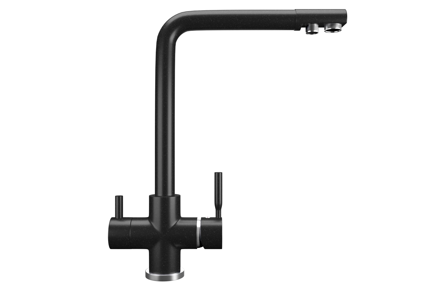 Смеситель для кухни ULGRAN Classic ультра-черный (U-016-344)