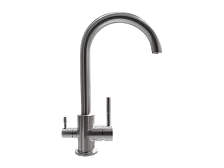 Смеситель  ULGRAN Steel 020-002, цвет "черная брашированная сталь" (US-020-002)